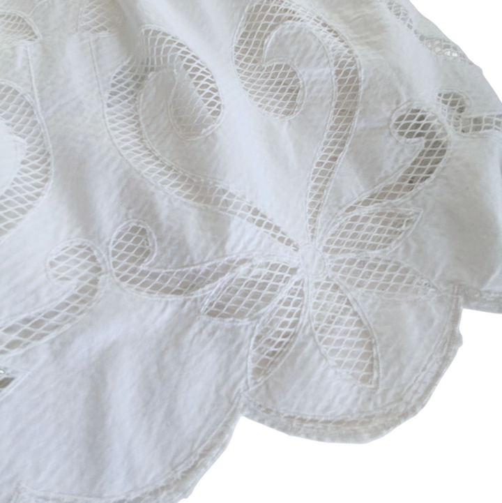 By Anthropologie White Somerset Dress Size Small