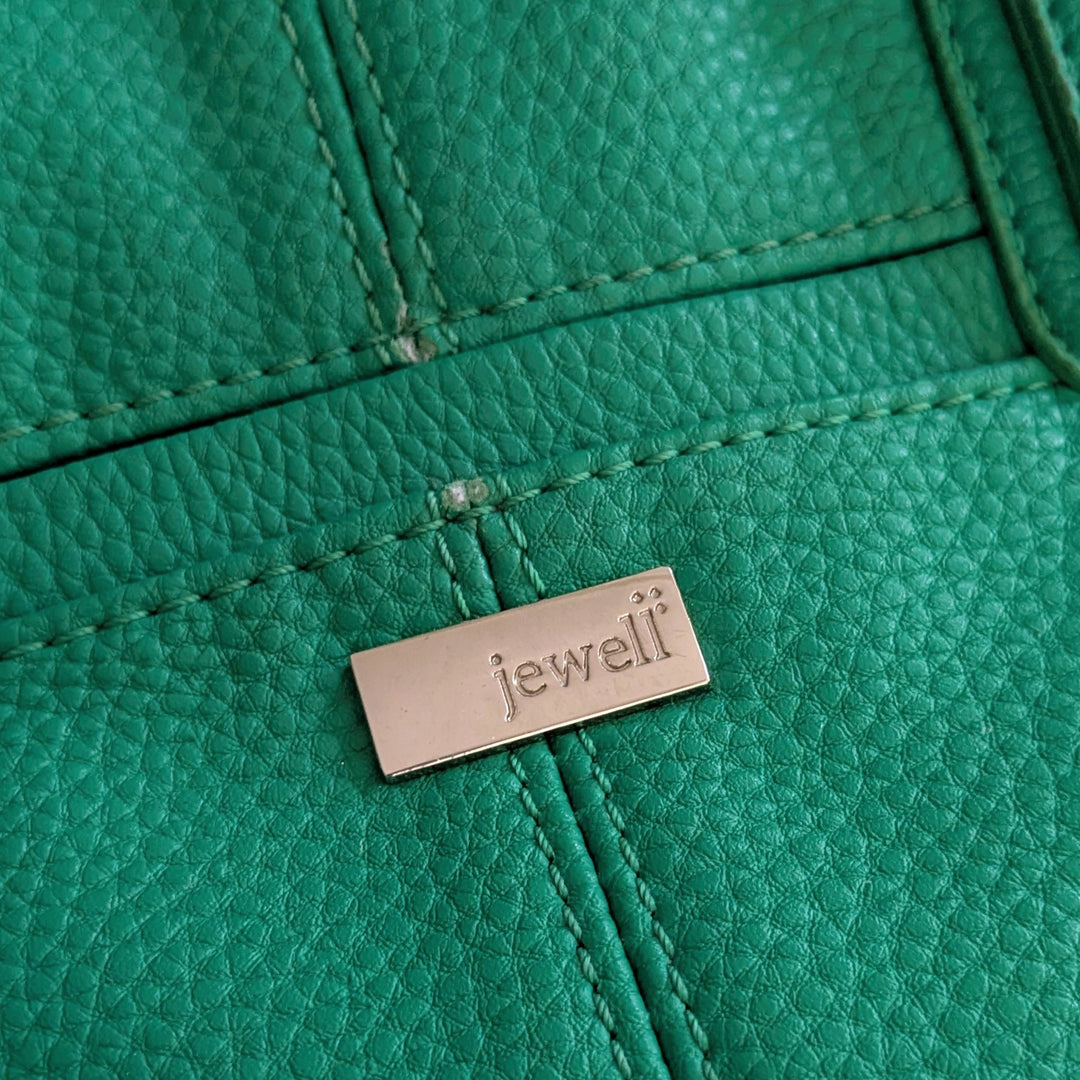 Jewel Green Leather Convertible Satchel