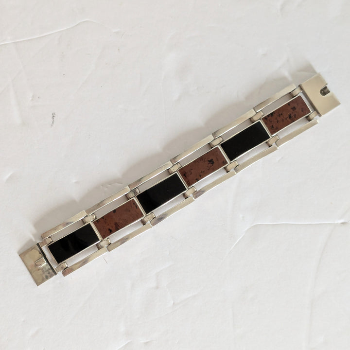 Alicia de la Paz Taxco Mexican Sterling Silver Paneled Bracelet