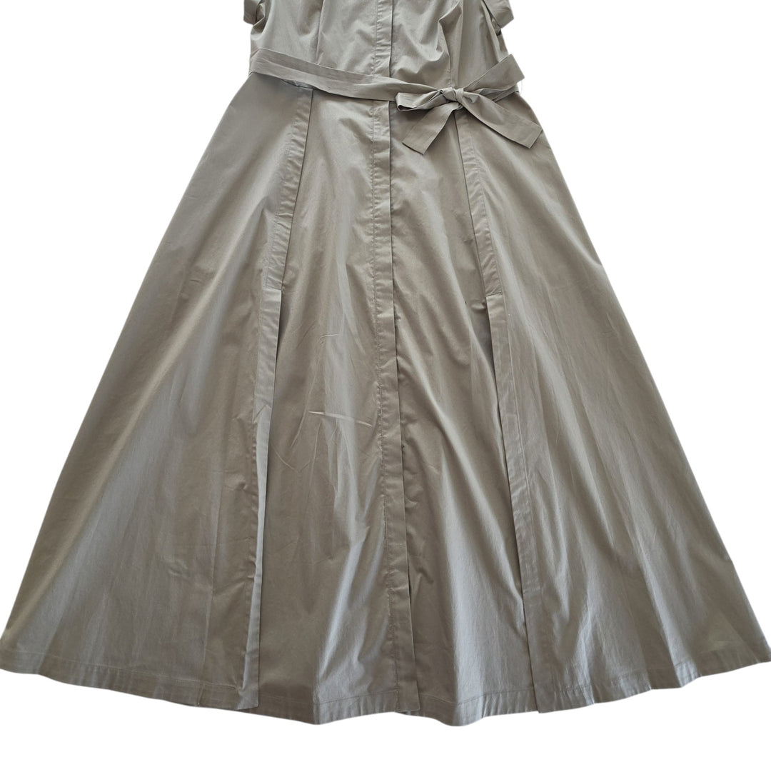 Peserico Cap Sleeve Stretch Cotton Midi Dress Size 48