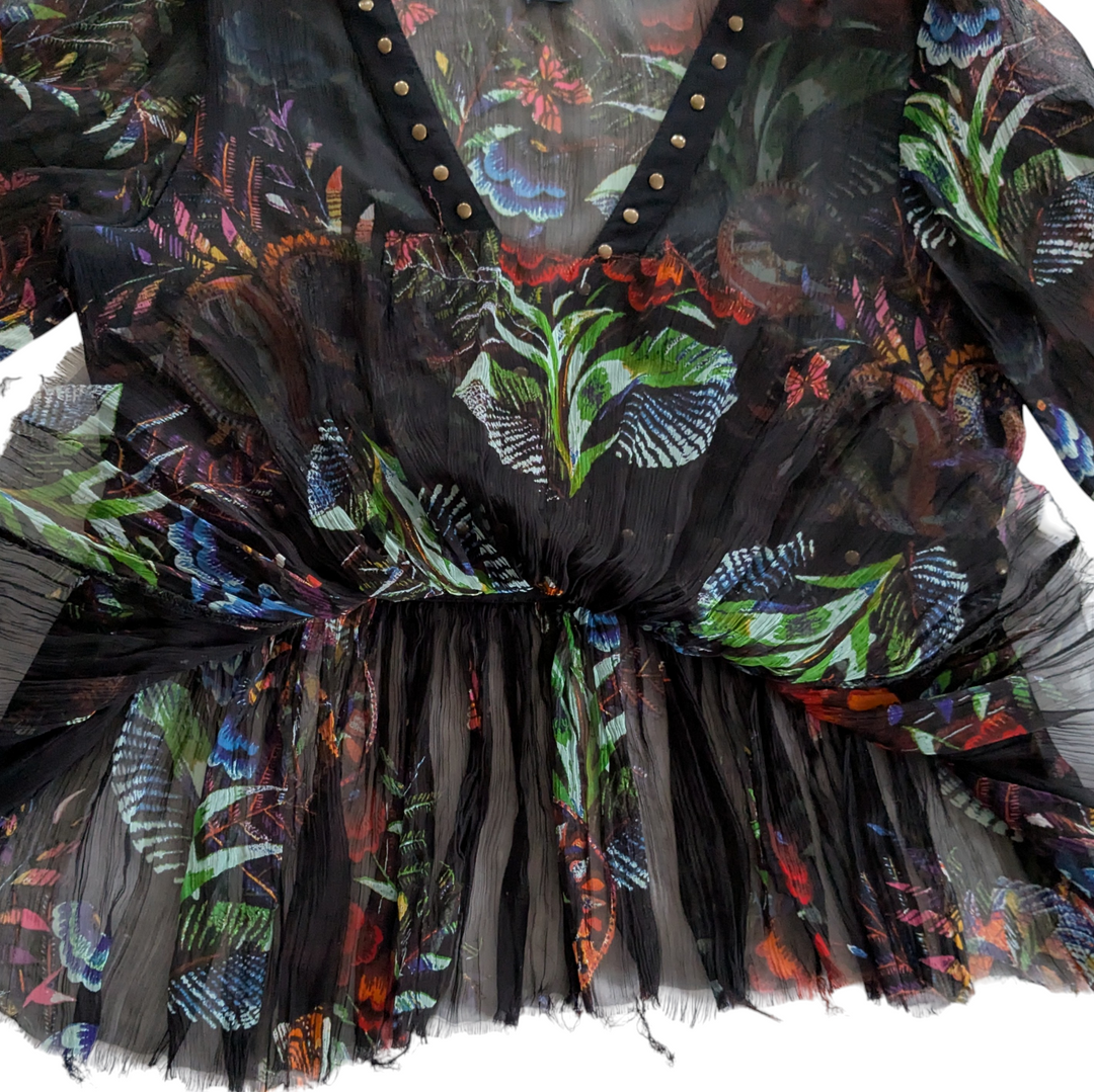 Anthropologie Maeve Sheer Top Size 0