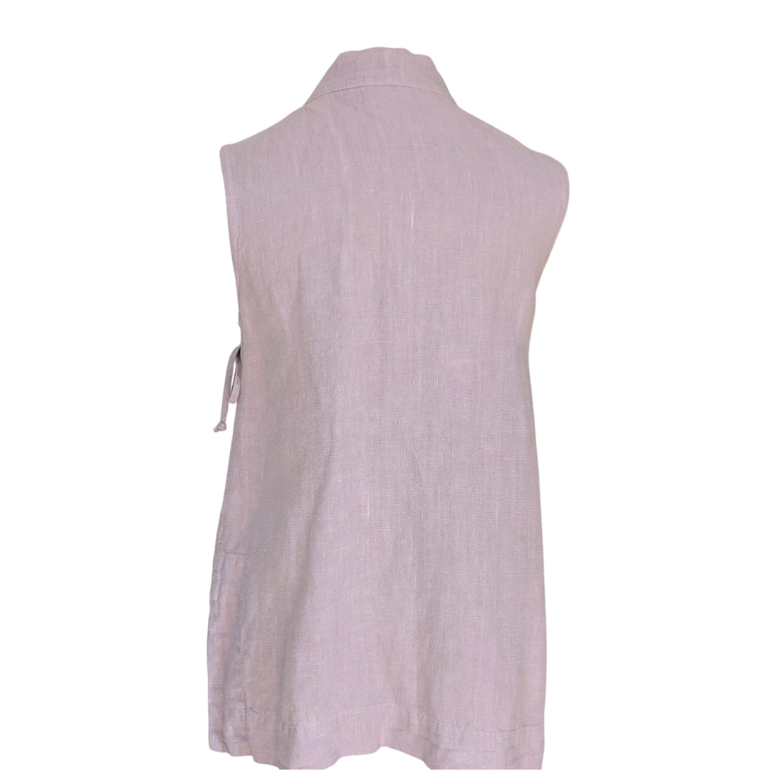 Bryn Walker Linen Wrap Vest Size XS