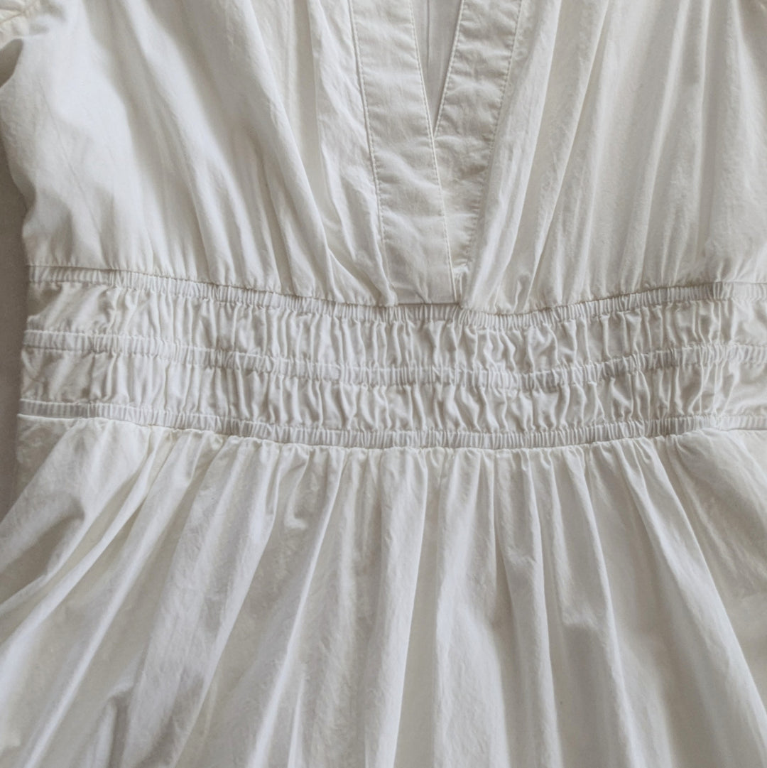 By Anthropologie White Somerset Dress Size Small