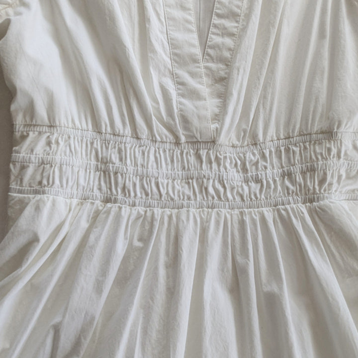By Anthropologie White Somerset Dress Size Small