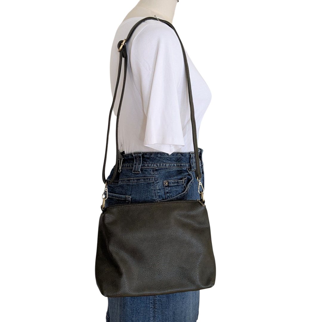 Joy Susan Leather Hobo and Crossbody Set