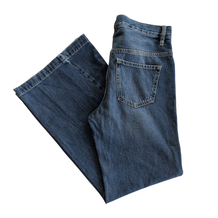 Frame Le Baggy Palazzo Jeans Dark Wash Size 27