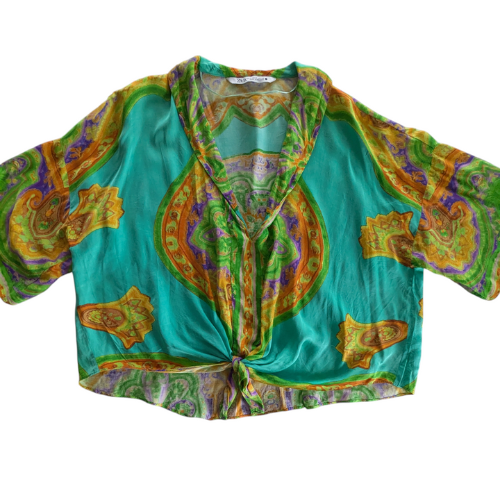 Zara Oversized Crop Top Size Medium