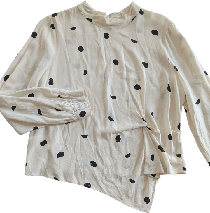 ASTR Polka Dot Blouse Size Large