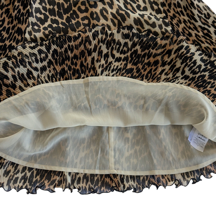 Ganni Animal Print Blouse Size 42