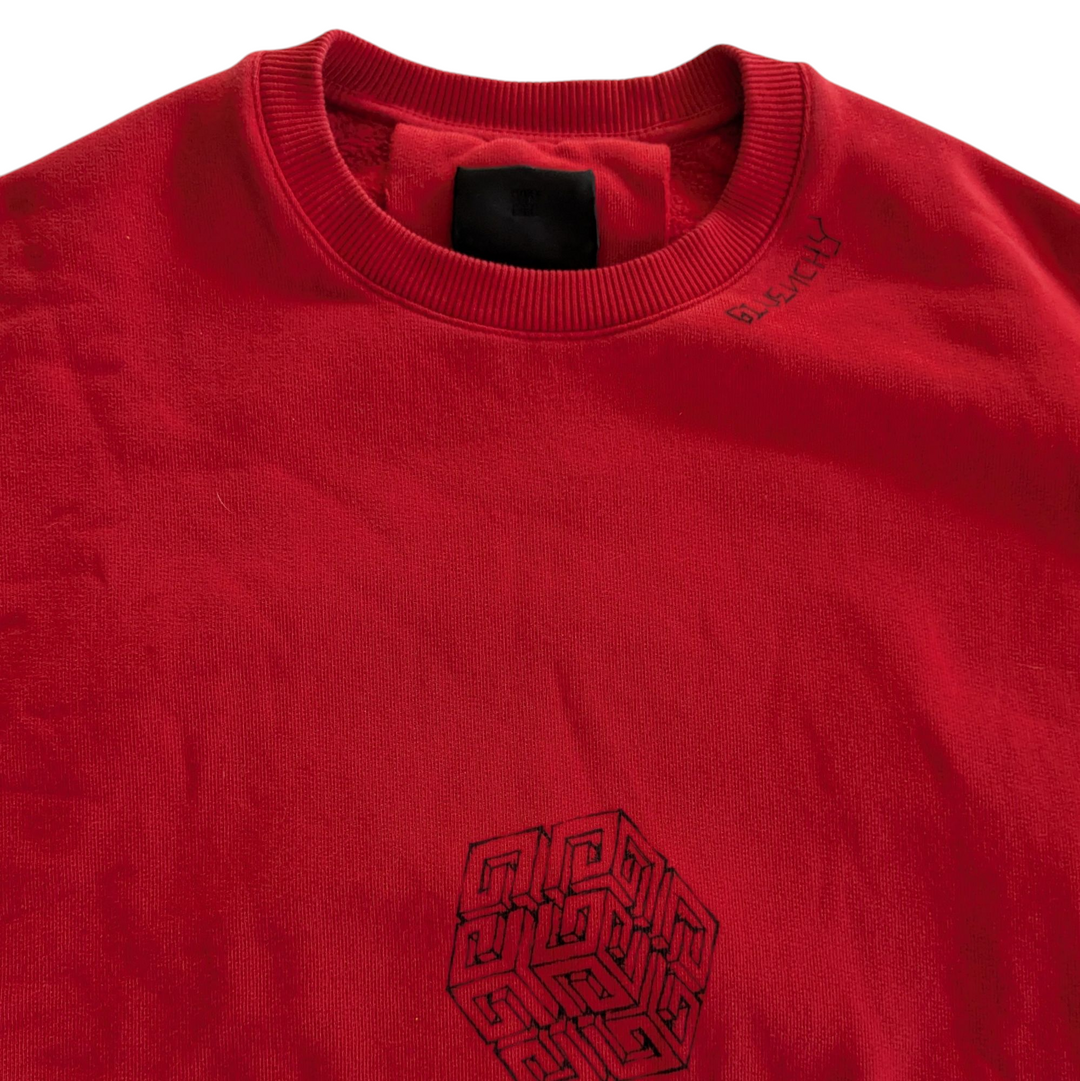 Givenchy Men's 4G Cubix Oversized Sweatshirt Size XXS