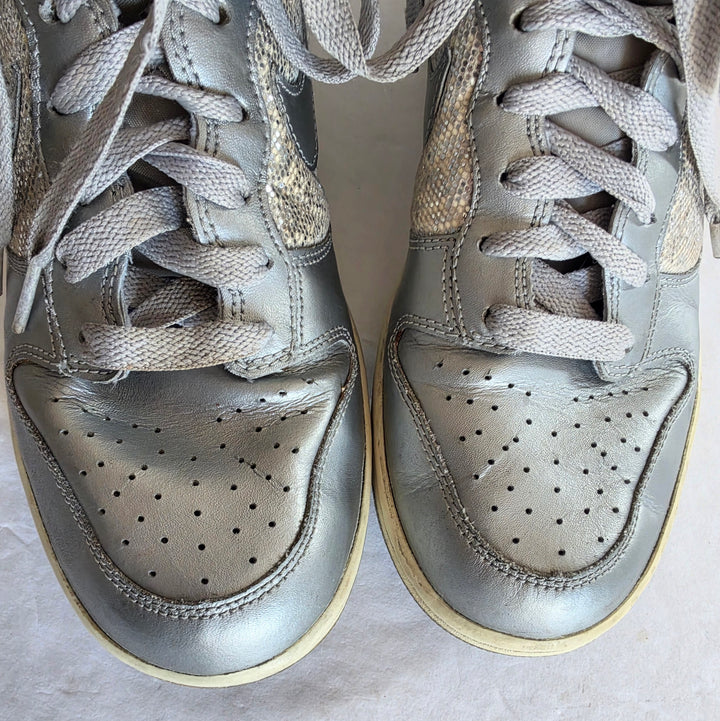 Nike High Dunk Metallic Glitter Sneakers Size 40.5