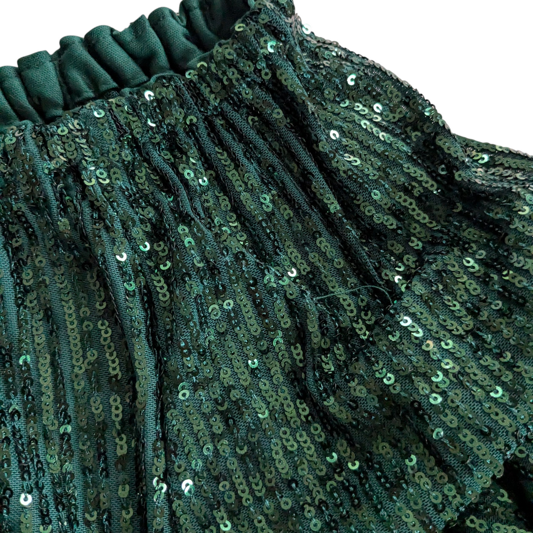 Cece Green Sequin Top Size Medium