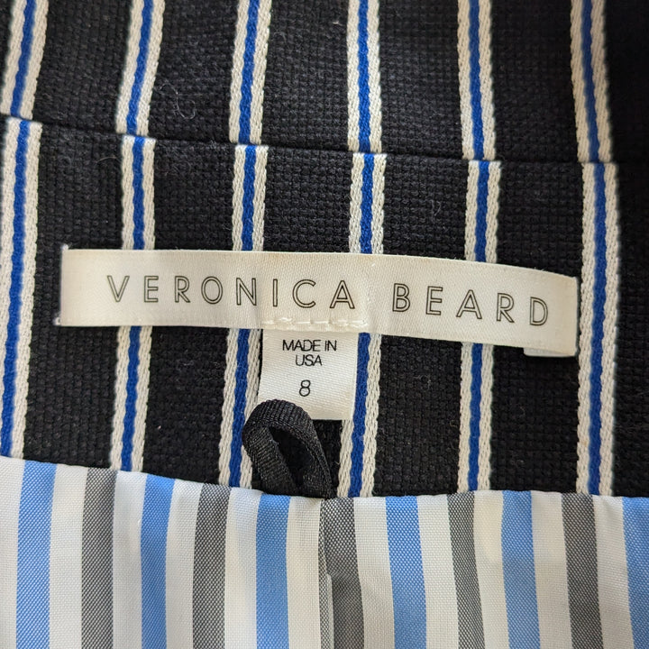 Veronica Beard Striped Cotton Blazer Size 8