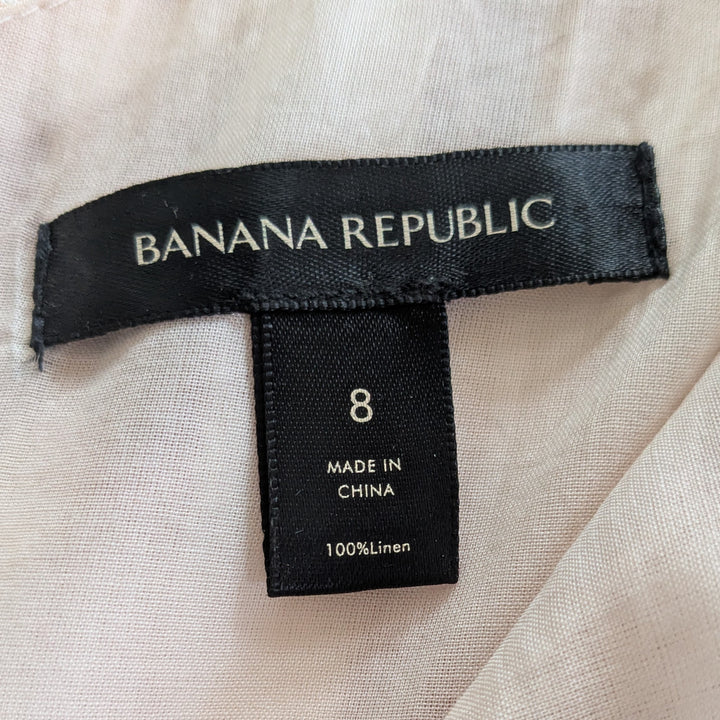 Banana Republic One Shoulder Linen Dress Size 8