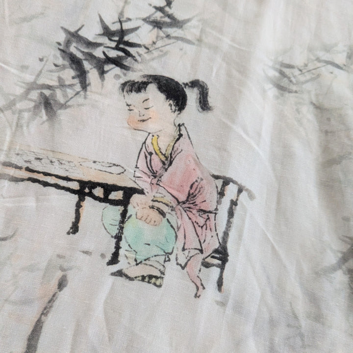 Buykud O Neck Tee Asian Print Size XL