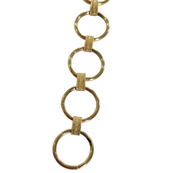 Vintage Gold Disk Belt