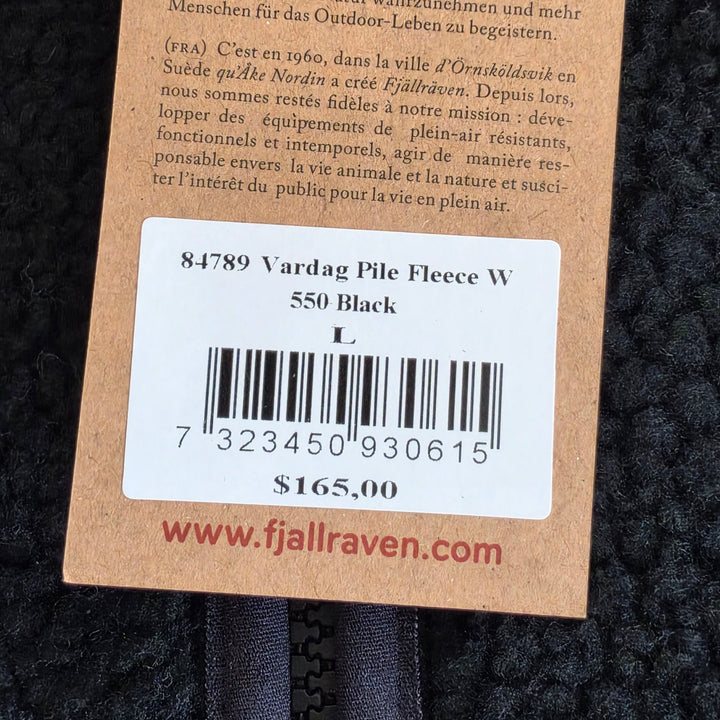 Fjallraven Vardag Fleece Jacket Size Large