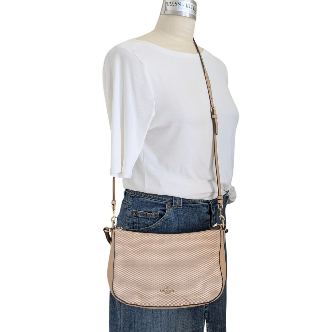 Coach Vintage Chelsea Convertible Shoulder Bag Legacy Jacquard 28892