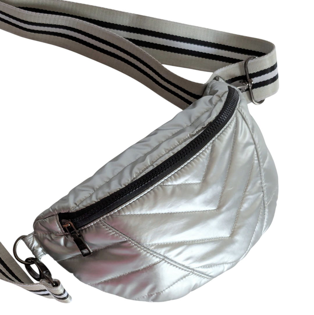 Think Rolyn Little Runaway Silver Belt Bag