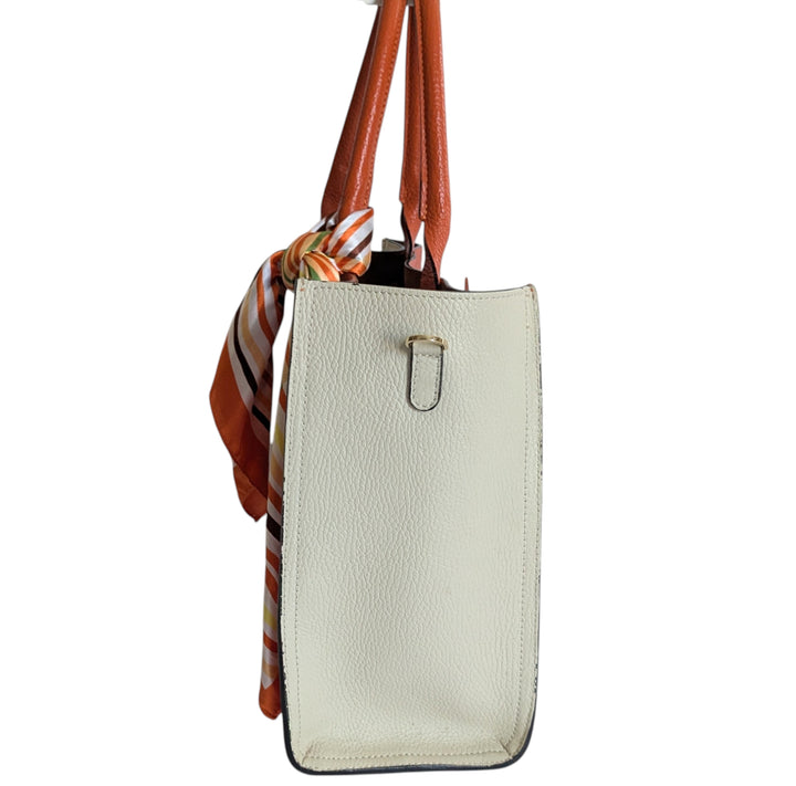 Avenue 67 Milano Orange Leather Tote