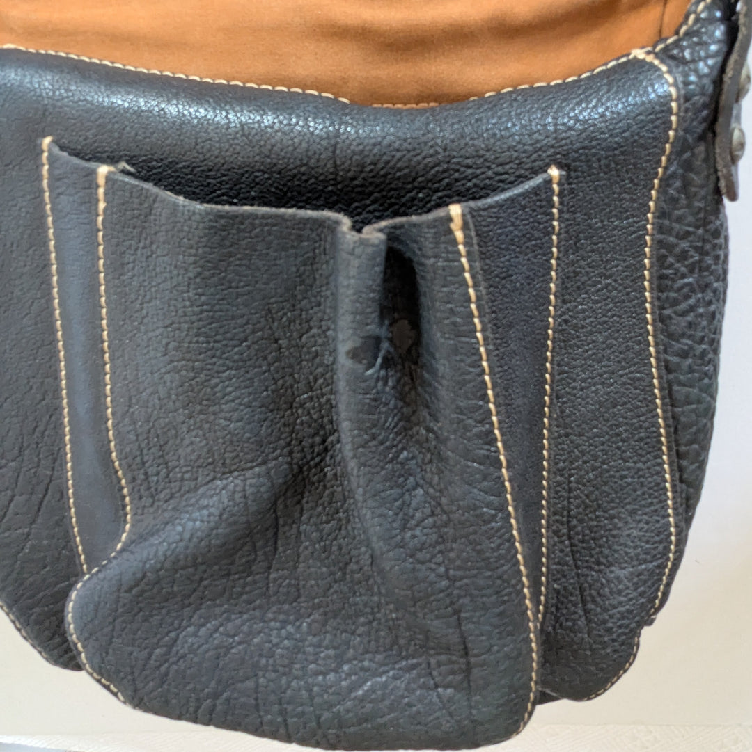 Patricia Nash Leather Saddle Bag