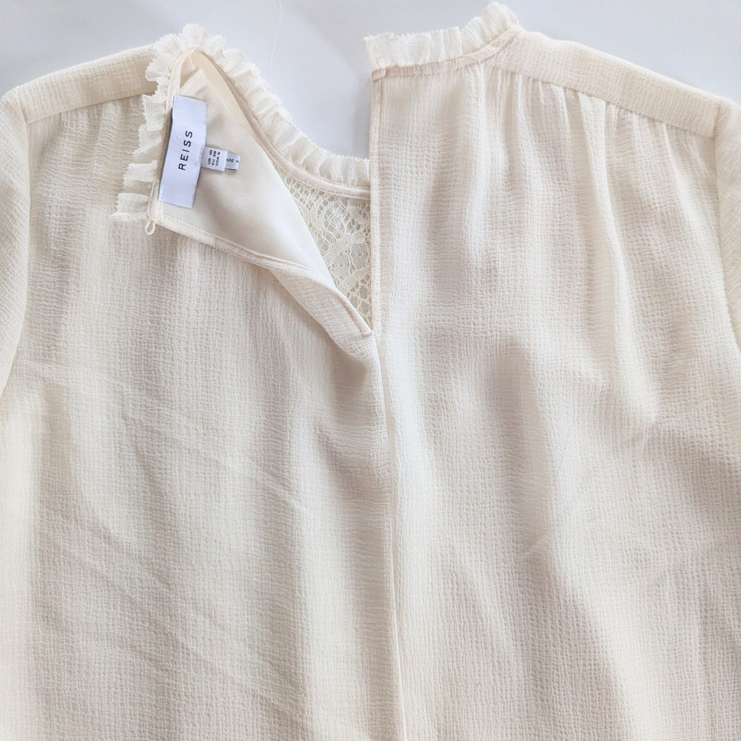 Reiss Esme Shift Dress in Cream Size 6