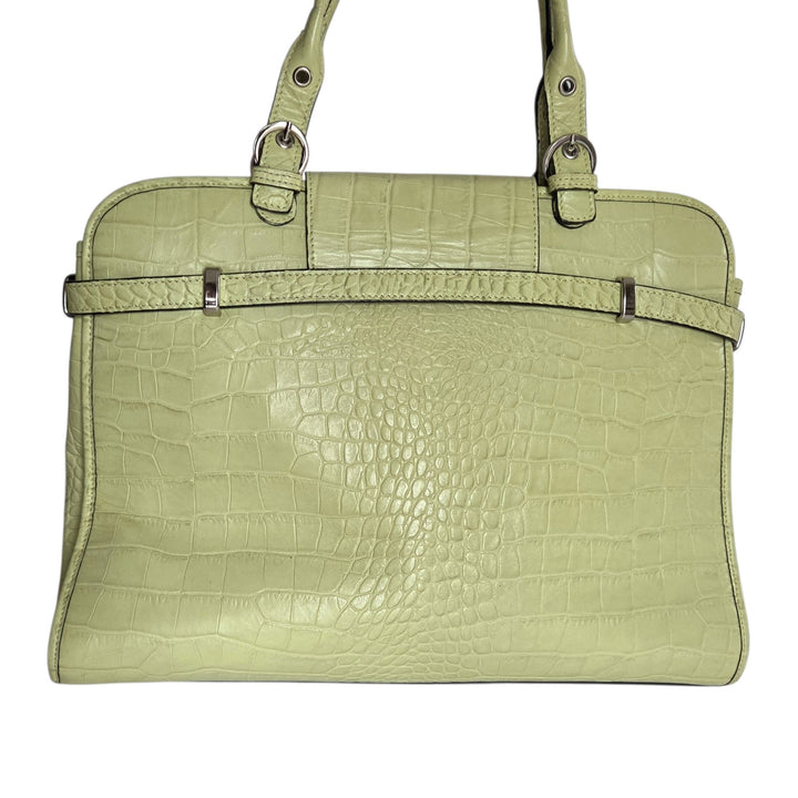 Kesslord Camilia Embossed Leather Satchel