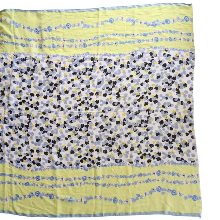Yellow and Navy Scarf/Wrap