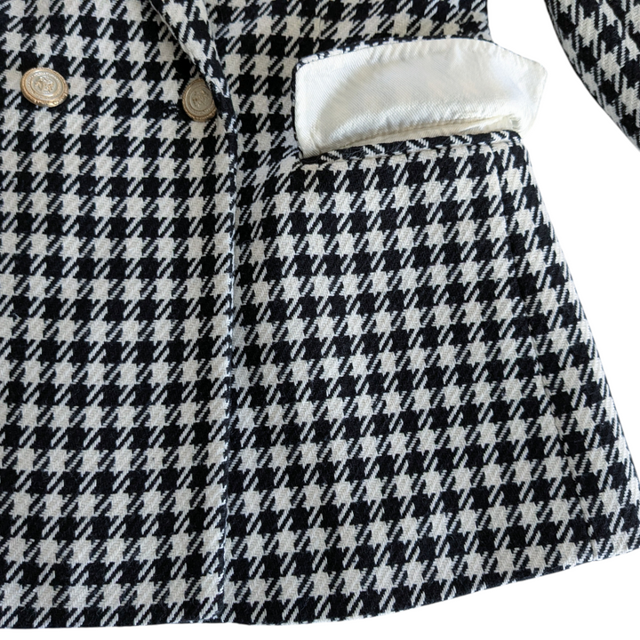 Zara Houndstooth Blazer Size Small