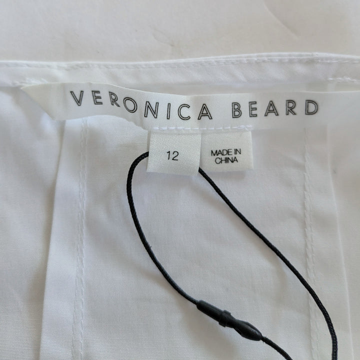 Veronica Beard Laura White Top Size 12 NWT