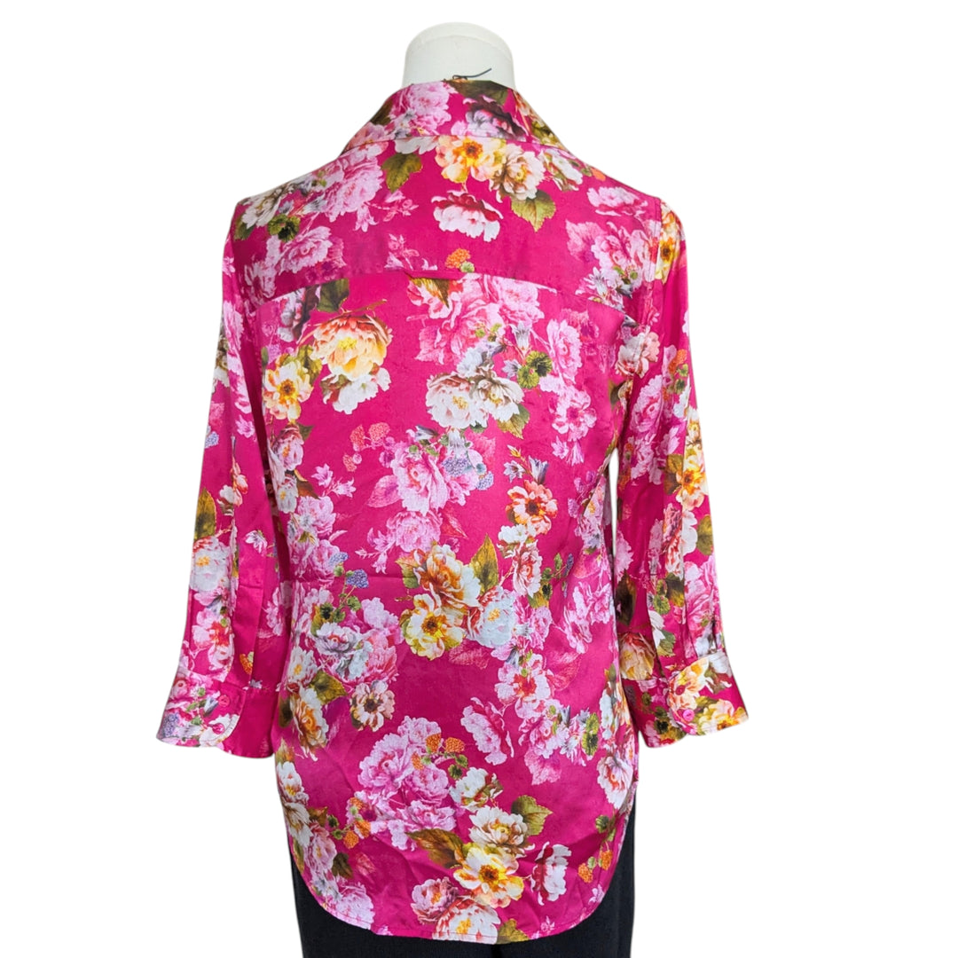 L'Agence Silk Blouse Size XS Tall
