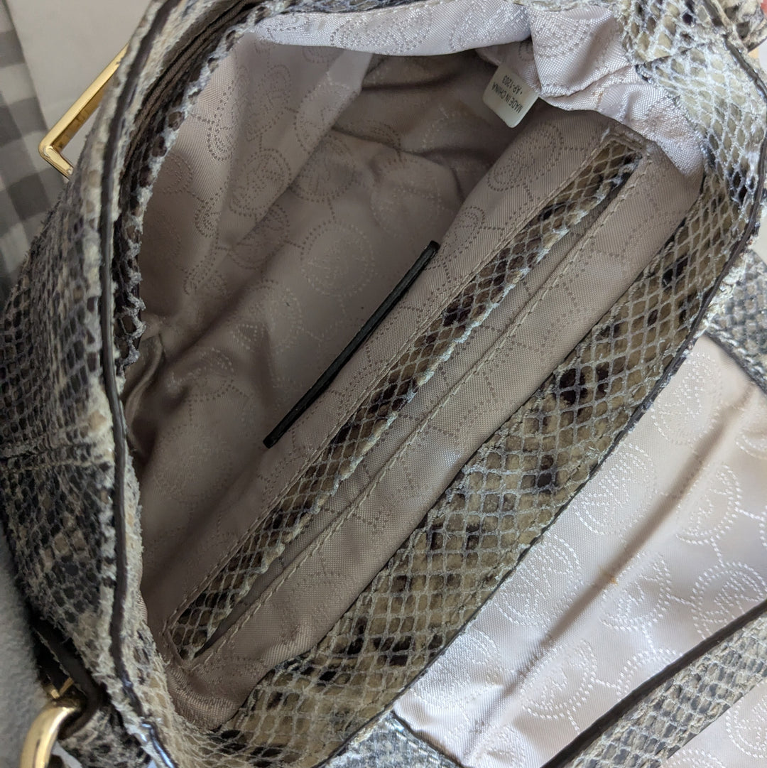 MICHAEL Michael Kors Charlton Snakeskin Crossbody