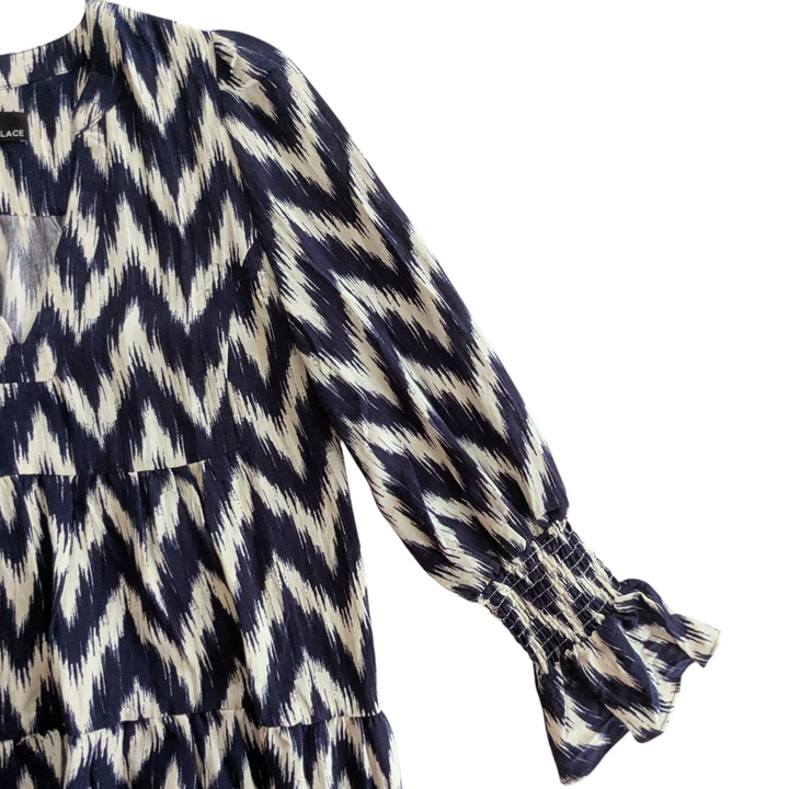 Tuckernuck Pomander Place Navy Ikat Kenzo Dress Size XS