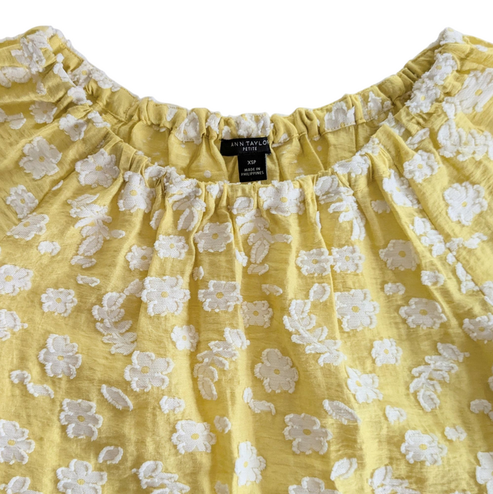Ann Taylor Floral Top Size XSP