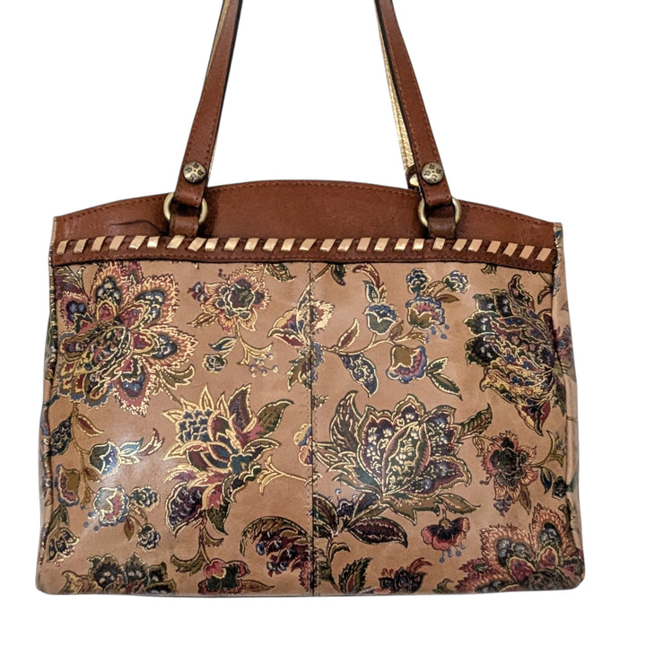 Patricia Nash Floral Embellished Leather Shoulder Bag