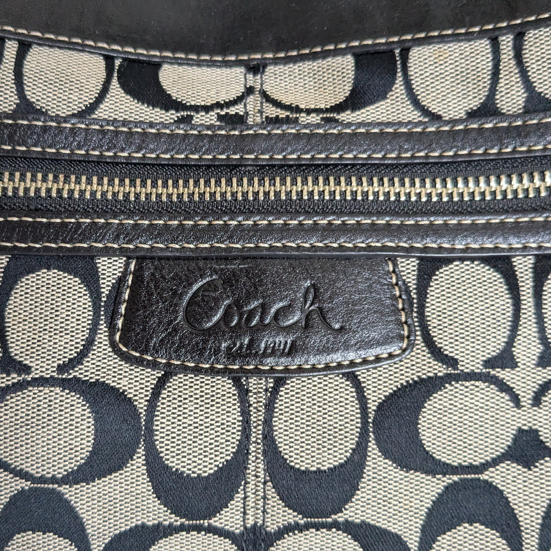 Coach Penelope Signature Logo Canvas Shoulder Bag
