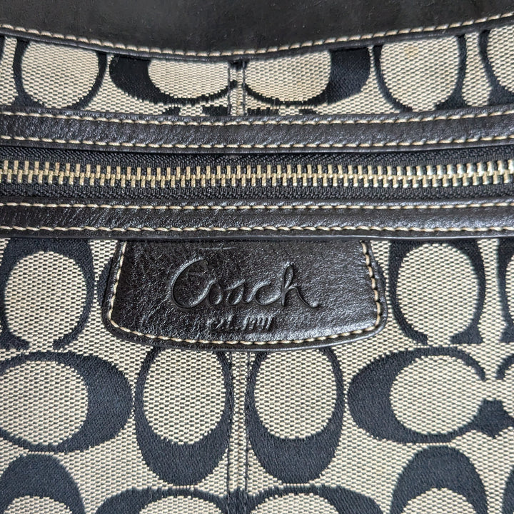 Coach Penelope Signature Logo Canvas Shoulder Bag