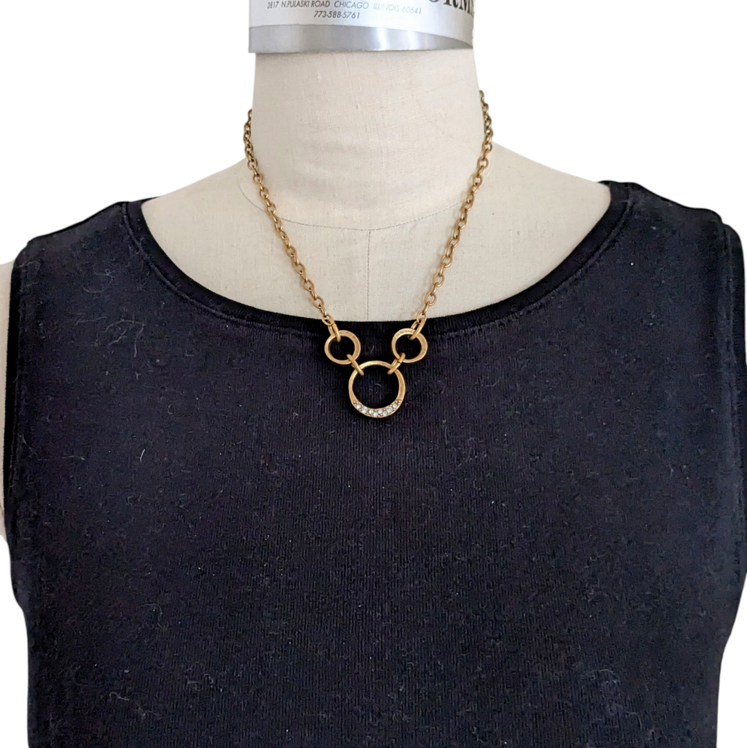 Rook & Crow Circles Marcasite Necklace
