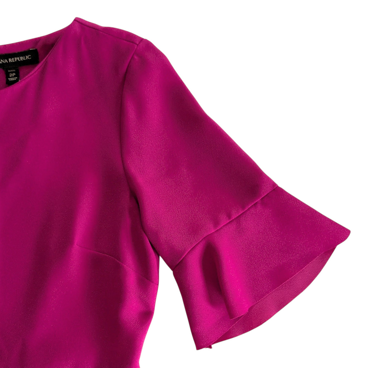 Banana Republic Flounce Peplum Dress Size 2P