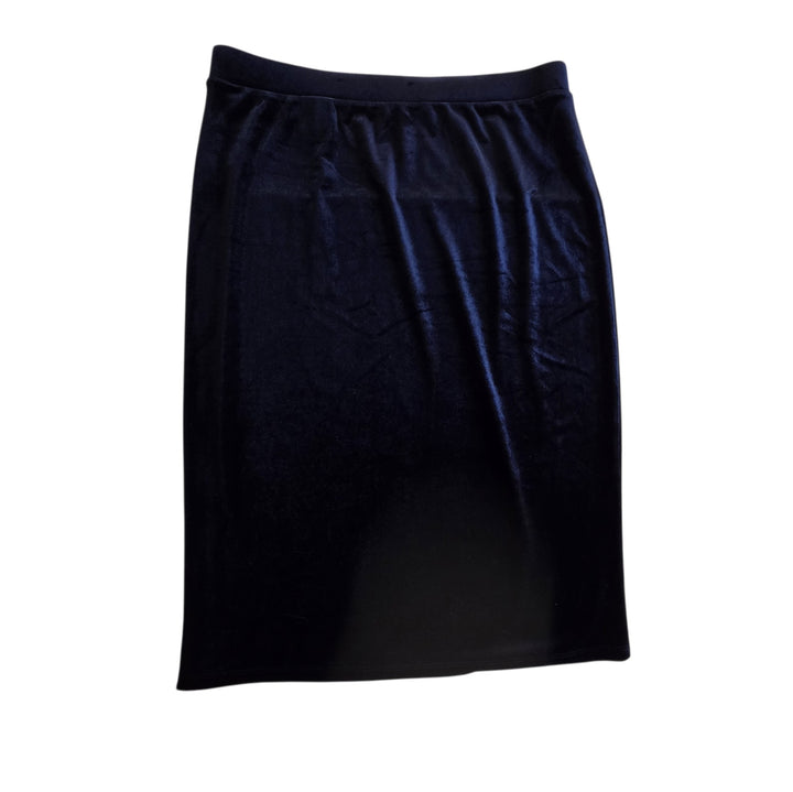 T Tahari Navy Velvet Midi Dress Size XL
