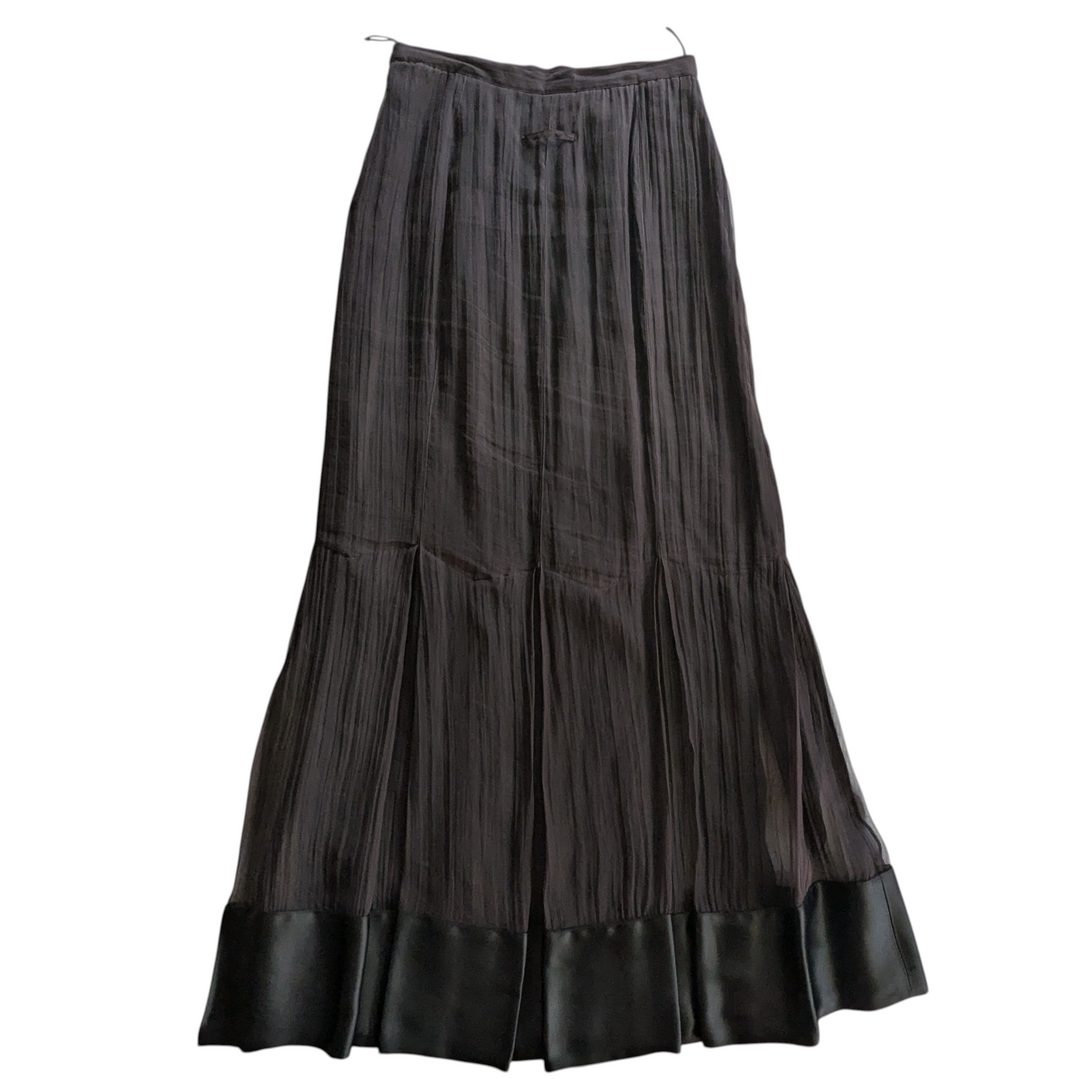 Jean Paul Gautier Sheer Silk Maxi Skirt
