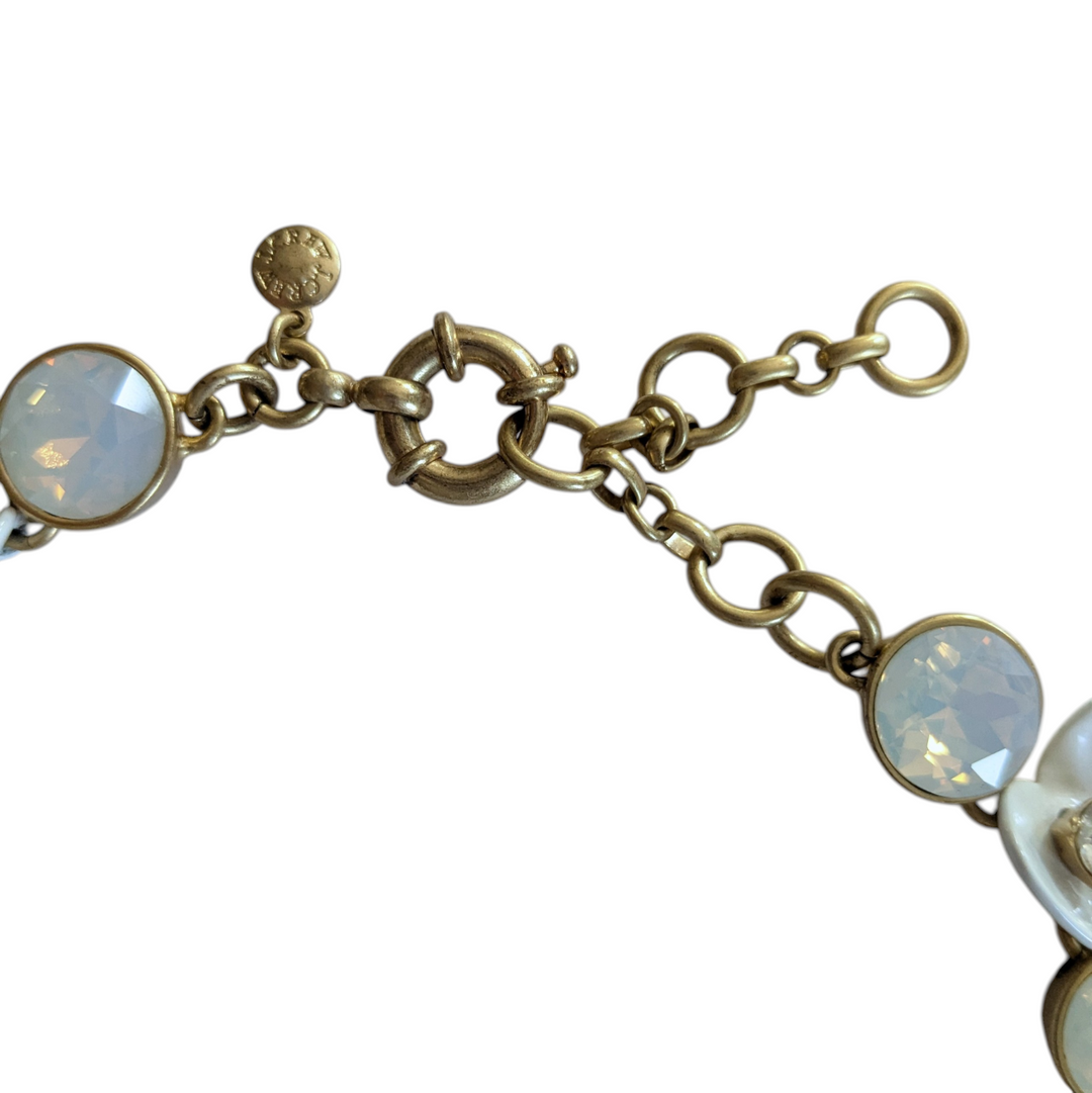 J. Crew Iridescent Brulee Floral Necklace