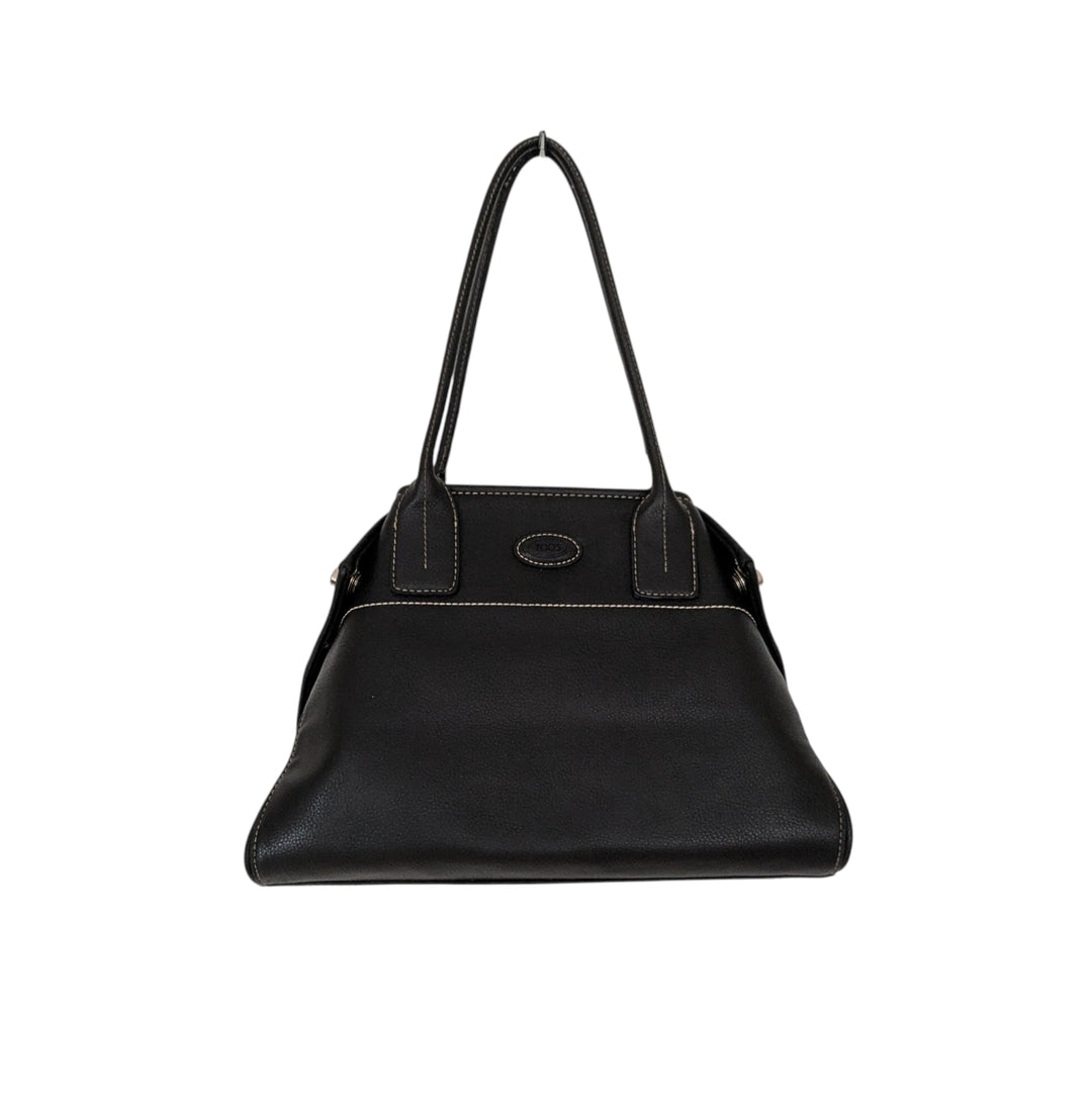 Tod's Girelli Black Leather Shoulder Bag