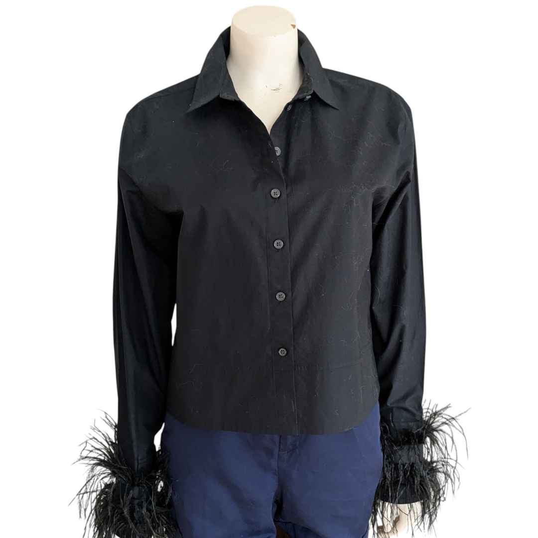 j crew black dress shirt Black Work Shirts