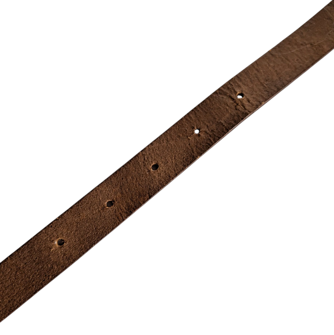 Leather Belt with Flower Accent Size Small