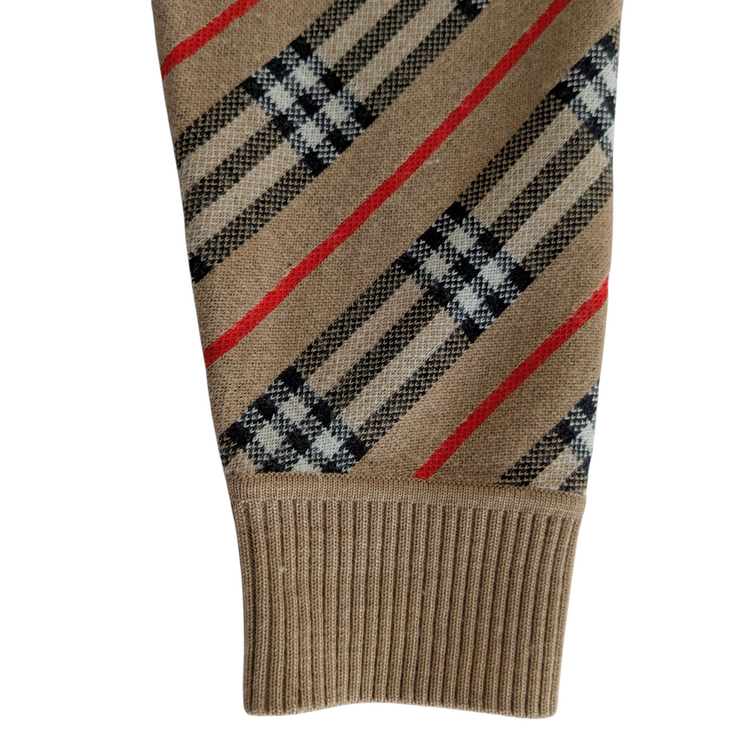 Burberry Long Plaid Cardigan Size Medium