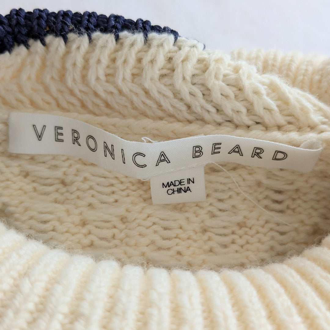 Veronica Beard Fritz Mixed Media Sweater Size Large