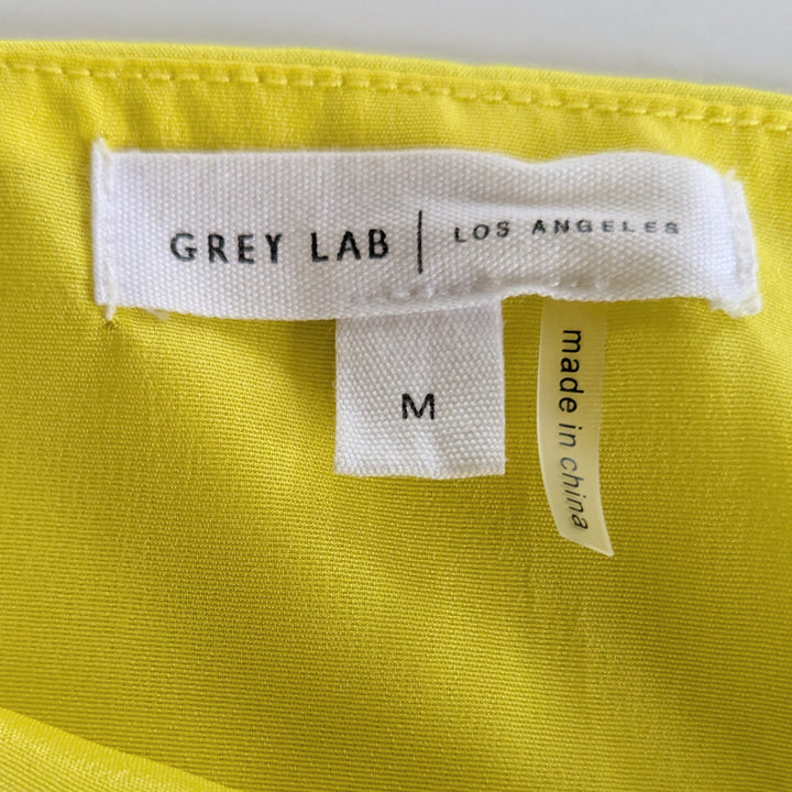 Grey Lab Yellow Mini Skirt Size Medium