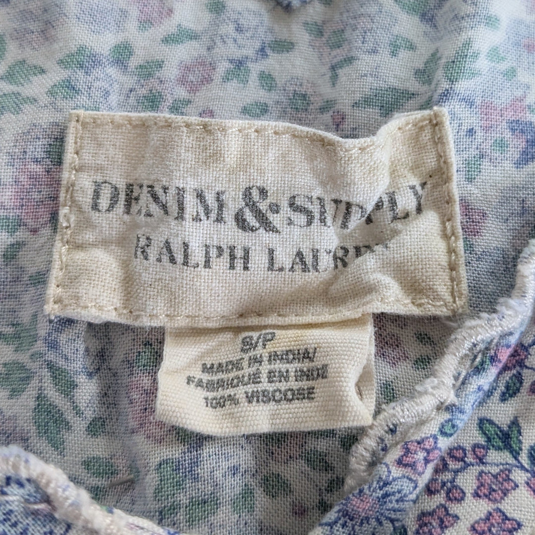 Vintage Denim & Supply by Ralph Lauren Floral Print Dress Size Small