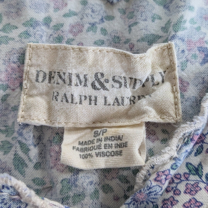 Vintage Denim & Supply by Ralph Lauren Floral Print Dress Size Small